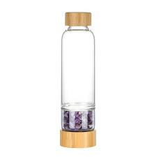 Part of the reason is they are very advertorial, and another is because of the belief that crystals have wellness. Crystal Water Bottle Bamboo Small Stone 55ml Crystal Water Bottle Gem Energy