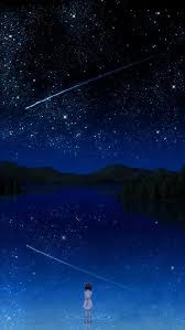 Anime Sky Shooting Stars Universe Iphone Wallpaper Iphone Wallpapers Iphone Wallpaper Sky Anime Cool Wallpapers For Phones