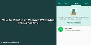 Open whatsapp on your iphone > tap on settings tab in bottom menu. How To Disable Or Remove Whatsapp Status Feature