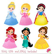 Princess 02 Digital Clipart Princess Clip Art Por Sandydigitalart Disney Scrapbook Cute Princess Disney