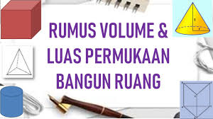 Check spelling or type a new query. Rumus Volume Dan Luas Bangun Ruang Balok Kubus Limas Prisma Tabung Kerucut Youtube