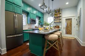 Kitchen From The First House On The Block Home Decor Styles Beautiful Tile Work Green Cabinets