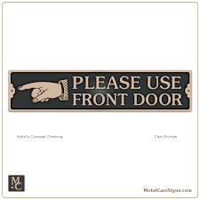 Please Use Front Door 10in Sign W Pointing Hand Metal Cast Sign Co Try prime en hello, sign in account & lists sign pointing hand sign, pointing finger, direction sign, custom hand painted sign, hand sign. please use front door 10in sign w pointing hand