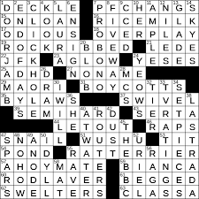 Follow the clues and attempt to fill in all the puzzle's squares. 0704 20 Ny Times Crossword 4 Jul 20 Saturday Nyxcrossword Com