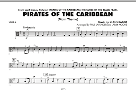 Download and print in pdf or midi free sheet music for pirates of the caribbean by hans zimmer arranged by medeler for piano, violin (mixed duet). Pirates Of The Caribbean Main Theme Viola Paul Lavender Noten Cascha Com
