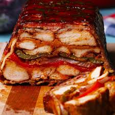 Bacon Bbq Chicken Loaf Recipe By Tasty Recipe Chicken Loaf Bbq Bacon Recipes