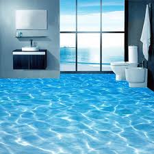 Nach 3d Boden Wandmalereien Tapete Meer Wasser Oberflache Welligkeit Foto Tapete Pvc Wasserdichte B Badezimmer Boden Tapeten Wandbilder Wasserfester Bodenbelag