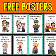 Classroom Rules Posters Free Classroom Rules Poster Classroom Rules Printable Classroom Rules