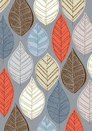 Questa E Una Limited Edition Giclee Print Di Foglie Stilizzate Colori Includono Grigio Tem Modelli Di Progettazione Illustrazioni Floreali Modello Da Stampare