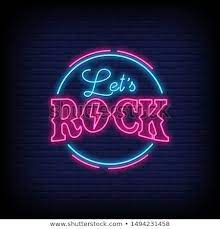 Let S Rock In Neon Signs Style ネオンサイン ネオンデザイン デザイン
