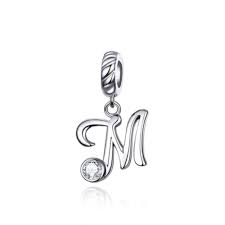 Pandora buchstabe letter y silver charm 797479. Sterling Silber Charm Anhanger Buchstabe M Mijn Bedels Fur Ihr Pand