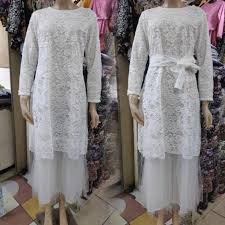 Kebaya dress brokat muslimah untuk pesta kondangan wisuda. Baju Gamis Brokat Modern Baju Kondangan Model Baju Pesta Terbaru 2020 Hijabfest