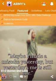 Granted, army fans would probably even try to quote a burp from grandpa yoongi, but bts truly can be super inspirational. Bts Quotes And Edits Army S Amino