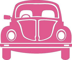 Kever Strijkapplicaties Cross Stitch Chart Pink Beetle Silhouette Stencil