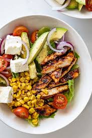 Bbq Chicken Salad With Charred Corn Simply Delicious Recipe Healthy Recipes Grilled Chicken Recipes Chicken Salad Recipes