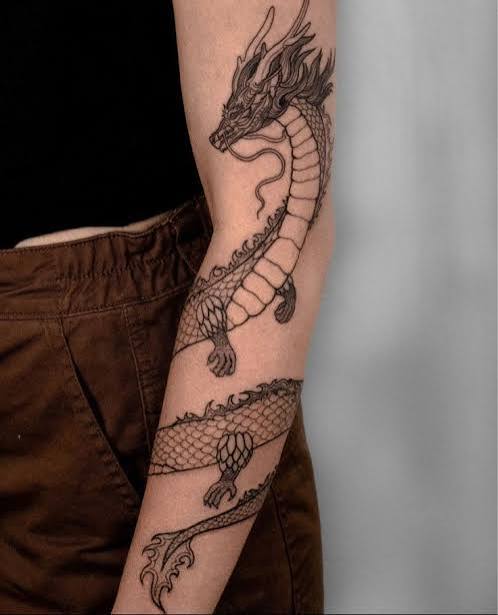 Pin by johnchristian Fortuna on • tattoos in 2022 | Around arm tattoo, Dragon tattoo arm, Dragon sleeve tattoos