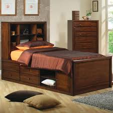 Coaster Furniture Hillary Warm Brown Full Chest Bed Bookcase Bed Bed With Underbed Furniture