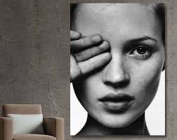 Kate Moss Bereit zum Aufhängen Leinwand Wandkunst Kate Moss Poster Mode  Kunstdruck Life is Joke Oversize Wandkunst Fashion Poster Fashion Wall Art 