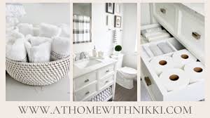 At Home With Nikki Small Bathroom Makeover Small Bathroom Makeover Bathroom Makeover Small Bathroom