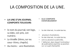 Elle lit les informations tous les matins dans le journal. La Une D Un Journal La Une D Un Journal Designe Sa Premiere Page Ppt Video Online Telecharger