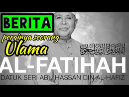 Isteri arwah, rosbi shahbudin, 60 (kanan) melihat buat kali terakhir jenazah suaminya yang juga pendakwah terkenal, datuk seri abu hassan din al hafiz, 75, meninggal dunia dan dibawa ke masjid bagi solat jenazah di masjid saidina hamzah, kampung batu muda, kuala. Berita Terkini Ulama Datuk Seri Abu Hassan Din Al Hafiz Meninggal Dunia By Comel Tv