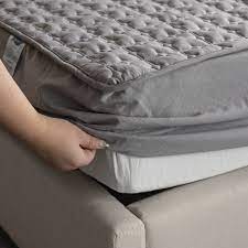 Hypoallergenic loftelle® soft and smooth fiber; Buy Online Adorehouse Washable Bed Cover Queen Size Breathable Solid Color Mattress Cover Cotton Embossed Quilted King Mattress Protector Alitools