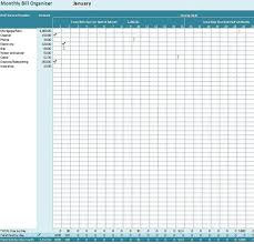Monthly Bill Organizer Excel Template Payments Tracker By Due Etsy Bill Organization Excel Templates Bills