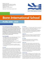 School Profile 2019 2020 By Bonn International School Issuu