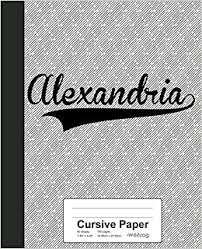 There is less constriction for calligrapher when writing in this script: Cursive Paper Alexandria Notebook Weezag Cursive Paper Notebook Weezag 9781076777249 Amazon Com Books