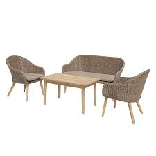 Sitzgruppe Pueblo 4 Teilig Polyrattan Akazie Massiv Braun Garden Pleasure Jetzt Bestellen Unte Sitzgruppe Gunstige Mobel Online Lounge Mobel