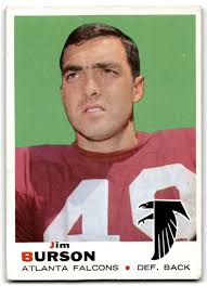 1969 Topps Jim Burson RC Atlanta Falcons #159
