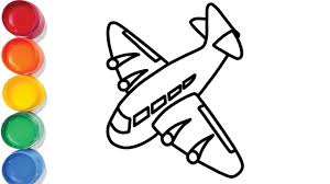 Airplane Drawing Color Pages For Kids Chuchu Colors Tv Airplane Drawing Drawings Social Media Facebook