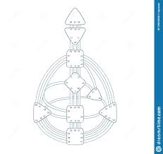 Human Design Bodygraph Chart Design Vector Isolated