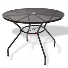 Trouvez votre table de jardin parfaite et choisissez votre couleur et votre matériau ! Table Ronde En Metal Maille Los Angeles O 100 Cm Plein Air Camping