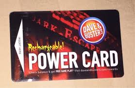 Dave & buster's rewards ℠. Free Dave And Busters Rechargeable Power Card Gift Cards Listia Com Auctions For Free Stuff