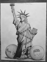 The story behind the creation of the statue of liberty was suppressed for more than 125 years. Liberty S Chains Pencil Drawing 8 5 13 Art