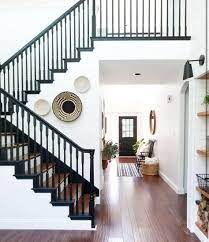 A Little Goes A Long Way Black Stairs Staircase Design Black Painted Stairs