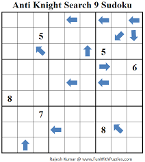 Anti Knight Search 9 Sudoku Daily Sudoku League 121 Sudoku Sudoku Puzzles Knight