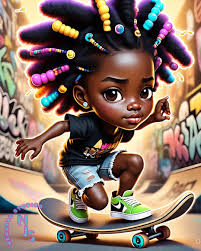 Juneteenth illustration in 3d graffiti font style