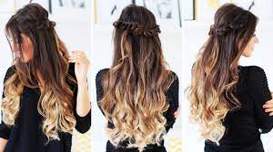 Half Up Loop Braid Luxy Hair Braided Hairstyles Easy Luxy Hair Long Hair Updo