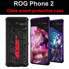 Original For Asus Rog Phone Ll Game Phone Case Lighting Armor Cases Glare Smart Shell Cover Rog Phone 2 Exclusive Custom Case Half Wrapped Cases Aliexpress