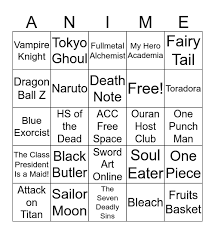 Anime bingo