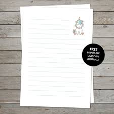 free printable unicorn journal encourage kids to journal space and quiet