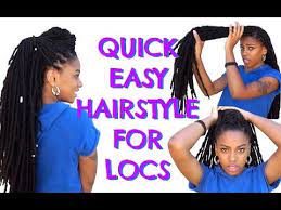 Quick Easy Hairstyle For Locs Easy Hairstyles Quick Easy Hairstyles Hair Styles
