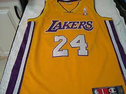 The star changing numbers, going from no. Kobe Bryant 24 La Lakers Champion Nba Official Original Jersey Shirt Ebay