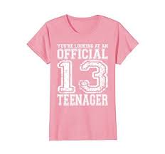 Cute Birthday Outfits For 13 Year Olds Summer Discounted Womens T Shirt For 13 Year Old Boys Girls 13th Birthday Gift Tees Med 13th Birthday Gifts 13th Birthday Party Ideas For Girls Girl Birthday Themes