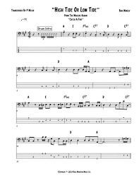 I dont know some of the names of these chords and i dont. High Tide Or Low Tide Bass Guitar Tab By Bob Marley Digital Sheet Music For Download Print H0 760329 Sc001278592 Sheet Music Plus