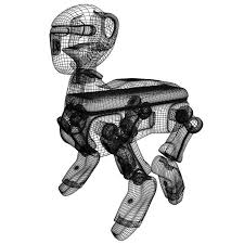 3d Model Of Concept Robot Dog 3d Model Ad Concept Model Robot Model Graphic Design Portfolio Print Concept 3d Model