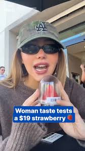 Woman tries $19 strawberry from upscale grocery store