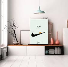 Off Wht X Swoosh Print Mdrnstudio Hypebeast Room Room Design Room Ideas Bedroom
